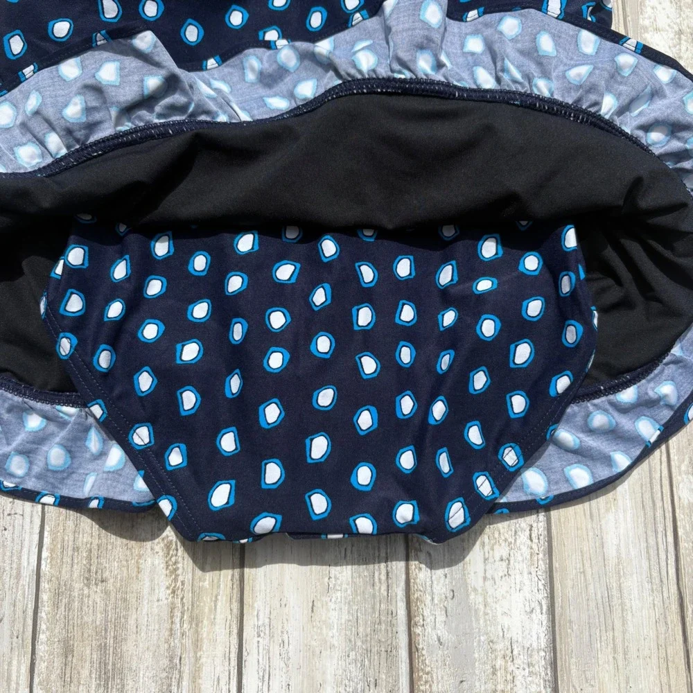 Coco Reef Swimdress 32C Navy Blue NWT Ruched Underwire Ruffle Swimsuit Slimming - Picture 9 of 14